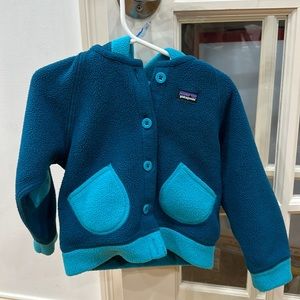 Patagonia 2T Button-Up Fleece Hooded Jacket